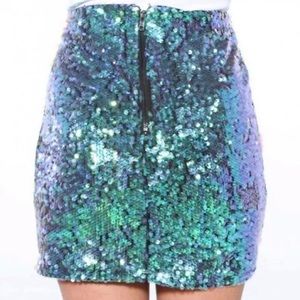 Sequin Mini Skirt